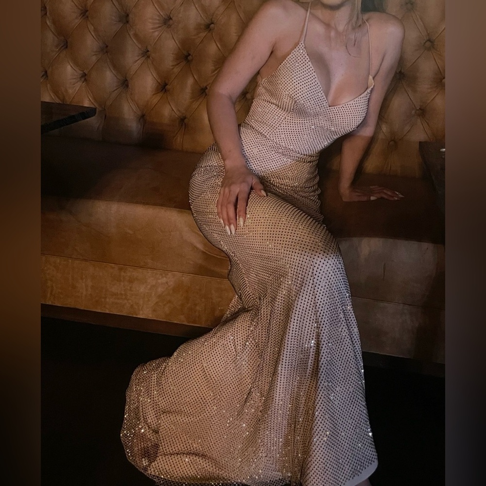 Glamorous Beige Maxi Dress